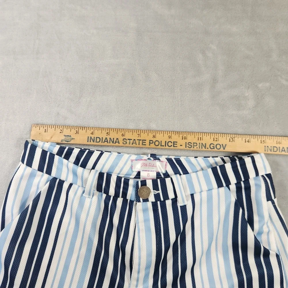 Stella Parker Collection Striped Shorts Blue‎ & White Size 8